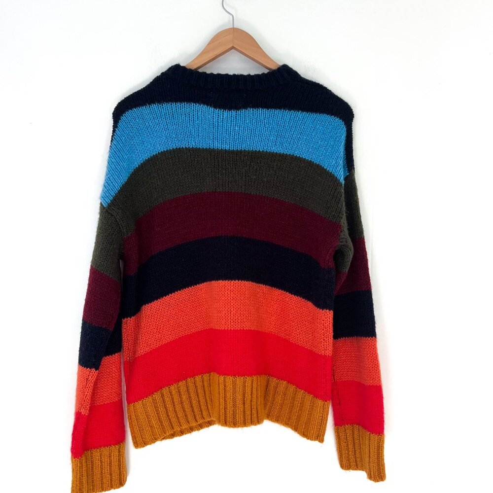 Urban Outfitters Bobby Boyfriend Striped Bold Multi-Color Sweater Size Small - Picture 7 of 12
